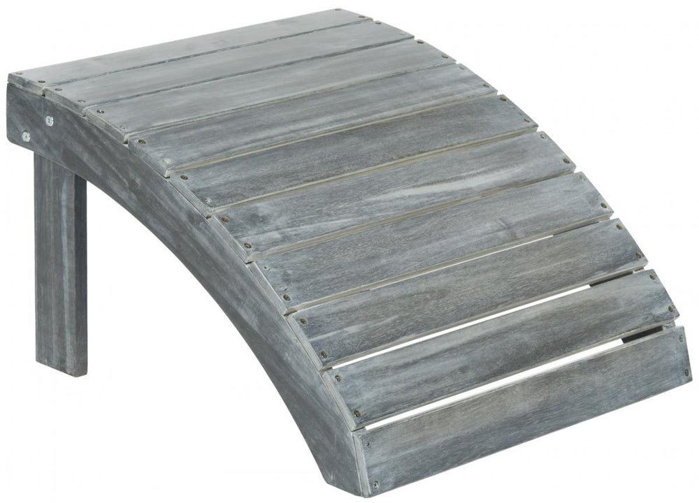 Mopani Ottoman - Stylish Acacia Wood Footrest for Outdoor Relaxation, Perfect for Adirondack Seating