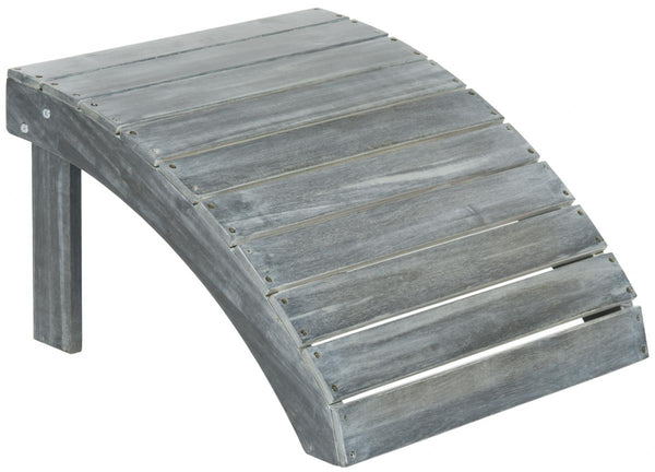 Mopani Ottoman - Stylish Acacia Wood Footrest for Outdoor Relaxation, Perfect for Adirondack Seating