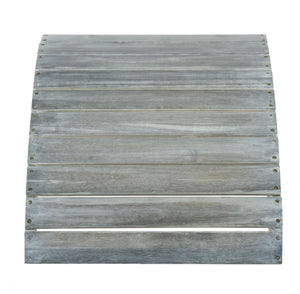 Mopani Ottoman - Stylish Acacia Wood Footrest for Outdoor Relaxation, Perfect for Adirondack Seating