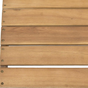 Mopani Ottoman - Stylish Acacia Wood Footrest for Outdoor Relaxation, Perfect for Adirondack Seating