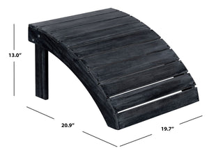 Mopani Ottoman - Stylish Acacia Wood Footrest for Outdoor Relaxation, Perfect for Adirondack Seating
