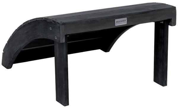 Mopani Ottoman - Stylish Acacia Wood Footrest for Outdoor Relaxation, Perfect for Adirondack Seating