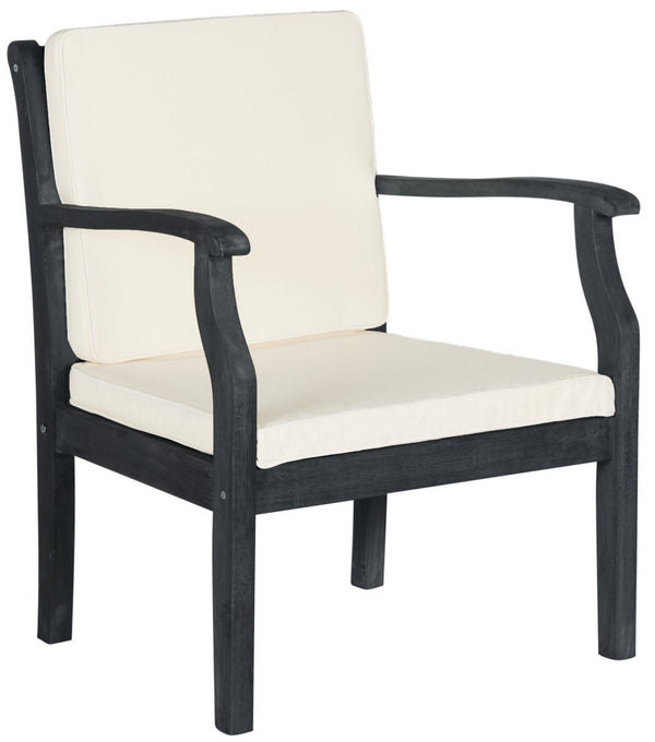 Anaheim 5-Piece Coffee Set – Stylish Dark Slate Grey Acacia Furniture with Beige Cushions for Relaxing