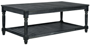 Oakley Outdoor Coffee Table - Stylish Acacia Wood Design with Quick Drainage for Coastal Charm