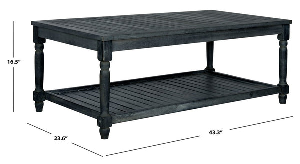 Oakley Outdoor Coffee Table - Stylish Acacia Wood Design with Quick Drainage for Coastal Charm