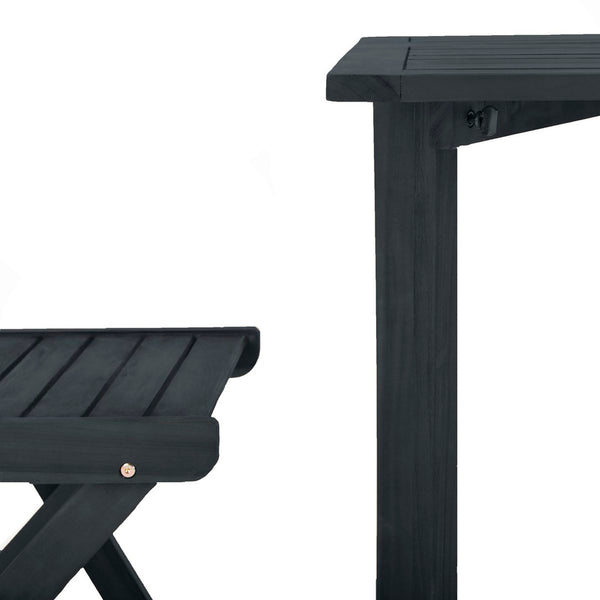 Gallo Contemporary Balcony Bistro Set – Modern French Style with Solid Wood and Chic Design