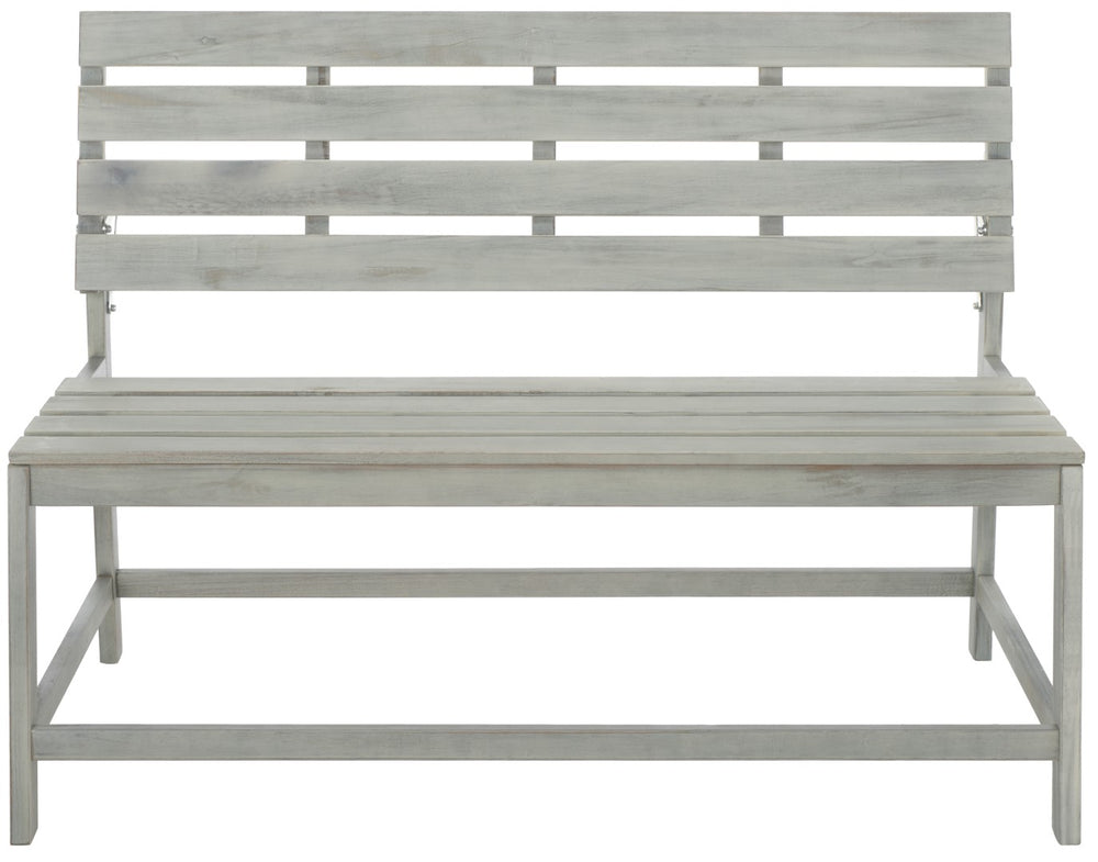 Safavieh Ruben Balcony Bench And Table Ash Grey Wood PAT6753C