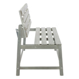 Safavieh Ruben Balcony Bench And Table Ash Grey Wood PAT6753C