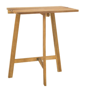 Benton Contemporary Balcony Table for Stylish Outdoor Entertaining – Durable Acacia Wood Design