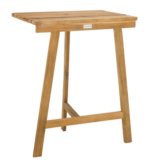 Benton Contemporary Balcony Table for Stylish Outdoor Entertaining – Durable Acacia Wood Design