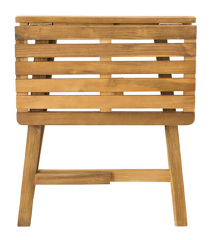Benton Contemporary Balcony Table for Stylish Outdoor Entertaining – Durable Acacia Wood Design