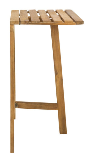 Benton Contemporary Balcony Table for Stylish Outdoor Entertaining – Durable Acacia Wood Design