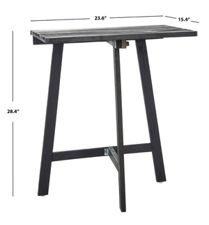 Benton Contemporary Balcony Table for Stylish Outdoor Entertaining – Durable Acacia Wood Design