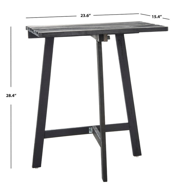 Benton Contemporary Balcony Table for Stylish Outdoor Entertaining – Durable Acacia Wood Design