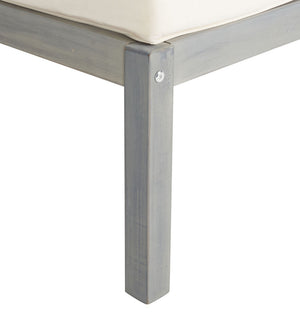 Pratia 5 Piece Outdoor Set - Luxurious Lounge Experience with Versatile Ottomans and Acacia Table