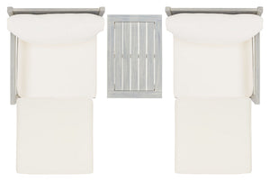 Pratia 5 Piece Outdoor Set - Luxurious Lounge Experience with Versatile Ottomans and Acacia Table