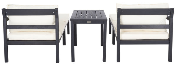 Pratia 5 Piece Outdoor Set - Luxurious Lounge Experience with Versatile Ottomans and Acacia Table