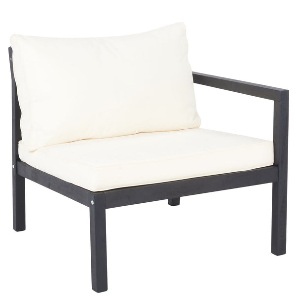 Pratia 5 Piece Outdoor Set - Luxurious Lounge Experience with Versatile Ottomans and Acacia Table