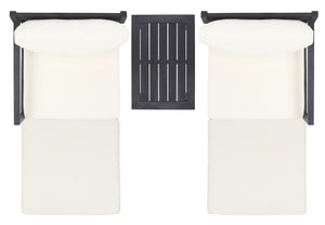 Pratia 5 Piece Outdoor Set - Luxurious Lounge Experience with Versatile Ottomans and Acacia Table