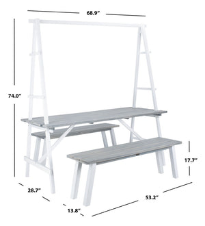 Safavieh Willamy 3 Piece Dining Set PAT6761C