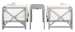 Ronson 5 Piece Outdoor Sectional Set – Stylish Comfort Oasis with Versatile Ottomans & Table