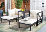 Ronson 5 Piece Outdoor Sectional Set – Stylish Comfort Oasis with Versatile Ottomans & Table