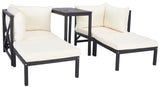 Ronson 5 Piece Outdoor Sectional Set – Stylish Comfort Oasis with Versatile Ottomans & Table