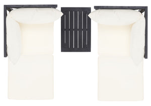 Ronson 5 Piece Outdoor Sectional Set – Stylish Comfort Oasis with Versatile Ottomans & Table