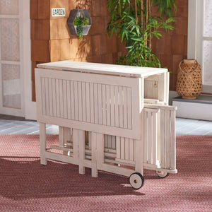 Safavieh Arvin Table And 4 Chairs White Wood PAT7001D