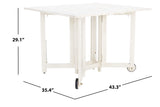 Safavieh Arvin Table And 4 Chairs White Wood PAT7001D