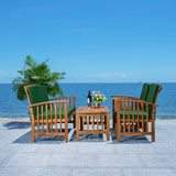 Rocklin 4 Piece Outdoor Set - Stylish Acacia Wood Furniture with Chic Cushions for Ultimate Comfort