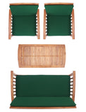 Rocklin 4 Piece Outdoor Set - Stylish Acacia Wood Furniture with Chic Cushions for Ultimate Comfort