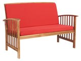 Rocklin 4 Piece Outdoor Set - Stylish Acacia Wood Furniture with Chic Cushions for Ultimate Comfort