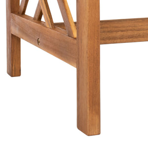 Fontana 4 Piece Outdoor Patio Set - Stylish Acacia Wood, Durable Steel Frame, Ideal for Relaxation