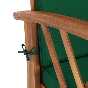 Fontana 4 Piece Outdoor Patio Set - Stylish Acacia Wood, Durable Steel Frame, Ideal for Relaxation