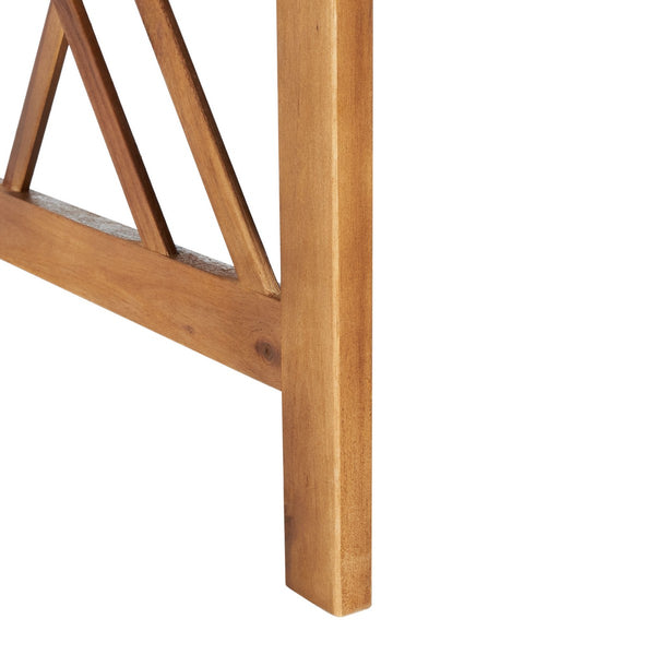 Fontana 4 Piece Outdoor Patio Set - Stylish Acacia Wood, Durable Steel Frame, Ideal for Relaxation