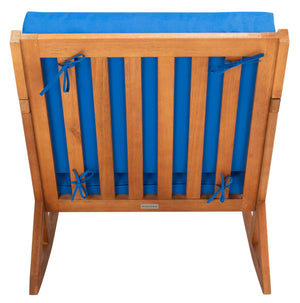 Vernon Rocking Chair – Handcrafted Eucalyptus Wood Design with Easy-Care Cushions for Outdoor Comfort