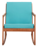 Safavieh Vernon Rocking Chair Natural/Aqua Wood PAT7013Q