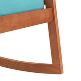 Safavieh Vernon Rocking Chair Natural/Aqua Wood PAT7013Q