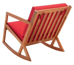 Safavieh Vernon Rocking Chair Natural/Red Wood PAT7013R