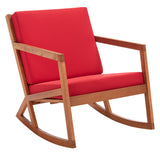 Safavieh Vernon Rocking Chair Natural/Red Wood PAT7013R