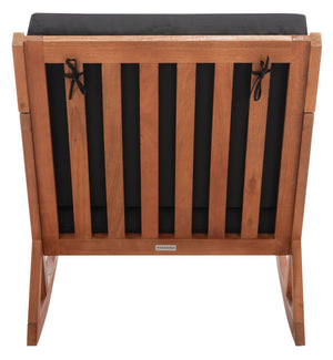 Safavieh Vernon Rocking Chair Natural/Black Wood PAT7013X