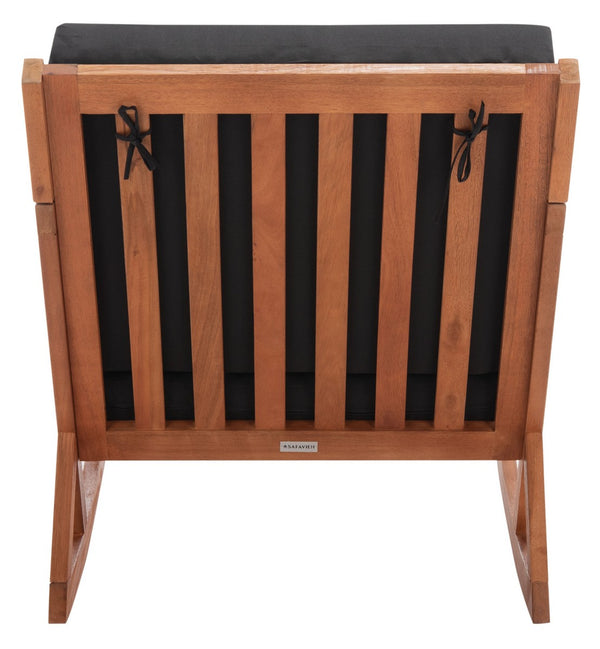 Safavieh Vernon Rocking Chair Natural/Black Wood PAT7013X