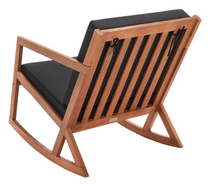 Safavieh Vernon Rocking Chair Natural/Black Wood PAT7013X
