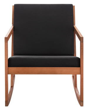 Safavieh Vernon Rocking Chair Natural/Black Wood PAT7013X