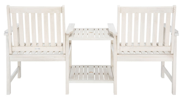 Safavieh Brea Twin Seat Bench White PAT7014C