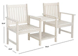 Safavieh Brea Twin Seat Bench White PAT7014C