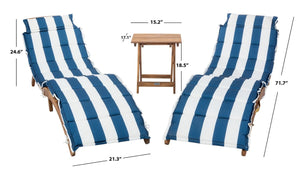 Pacifica Elegant 3-Piece Outdoor Lounge Set with Weather-Resistant Cushions for Stylish Relaxation