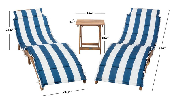 Pacifica Elegant 3-Piece Outdoor Lounge Set with Weather-Resistant Cushions for Stylish Relaxation