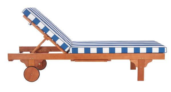 Newport Outdoor Lounge Chair with Side Table - Elegant Eucalyptus Design for Ultimate Relaxation